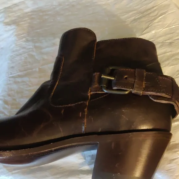 J.B. Dillon Women's Brown Western Leather Ankle Boots NWOB Size 7.5