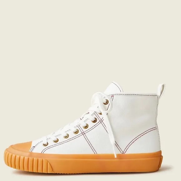 🆕{J.Crew} Canvas High-Top Sneakers