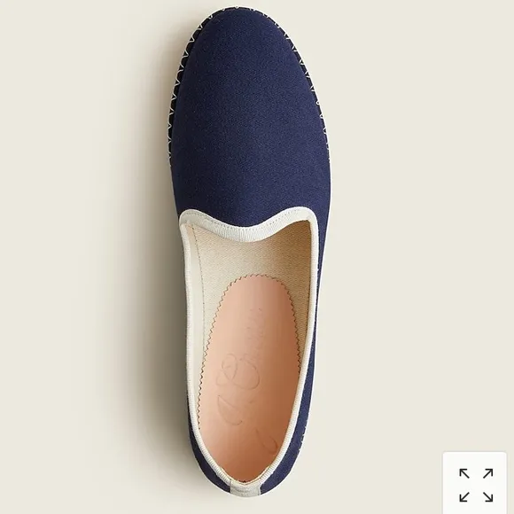 J.CREW Contrast Tipped Loafers Slippers Shoes New With Tag