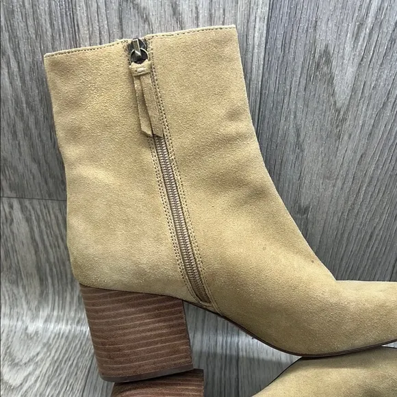 J.Crew Tan Suede Ankle Boots