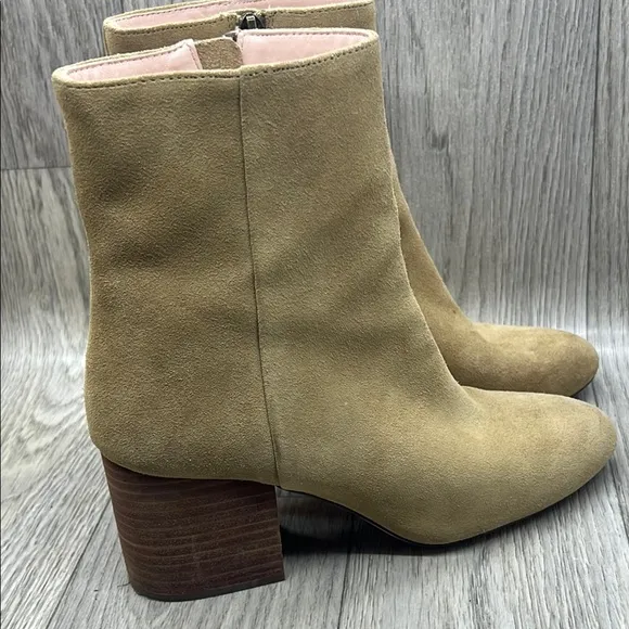J.Crew Tan Suede Ankle Boots