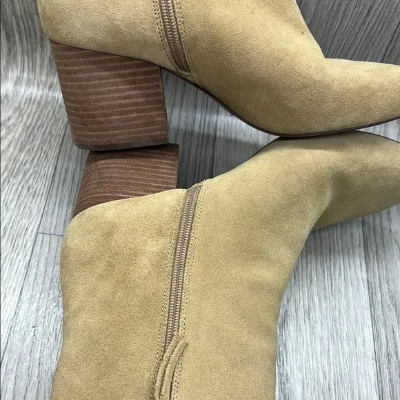 J.Crew Tan Suede Ankle Boots