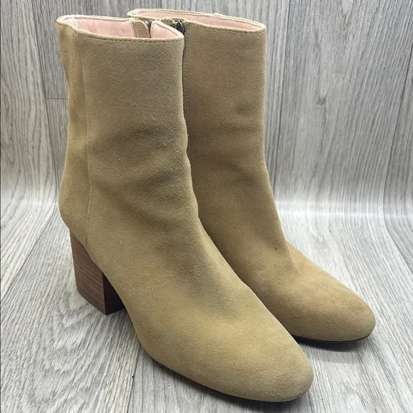 J.Crew Tan Suede Ankle Boots