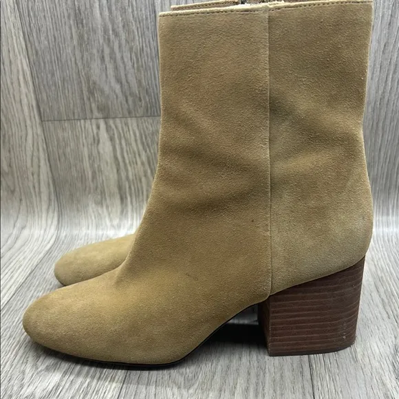 J.Crew Tan Suede Ankle Boots