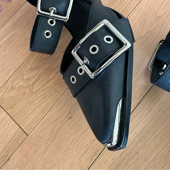 Jeffrey Campbell Free People Hendrix Emilia Pointy Toe Cutout Black Sz 8 Unworn