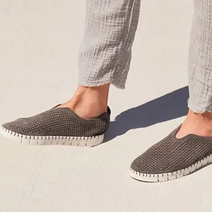 JEFFREY CAMPBELL Perforated Suede Slip On Shoes