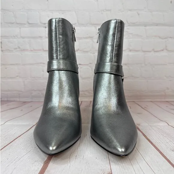 Jessica Simpson Metallic Silver Ankle Boots Women’s Size 8.5M
