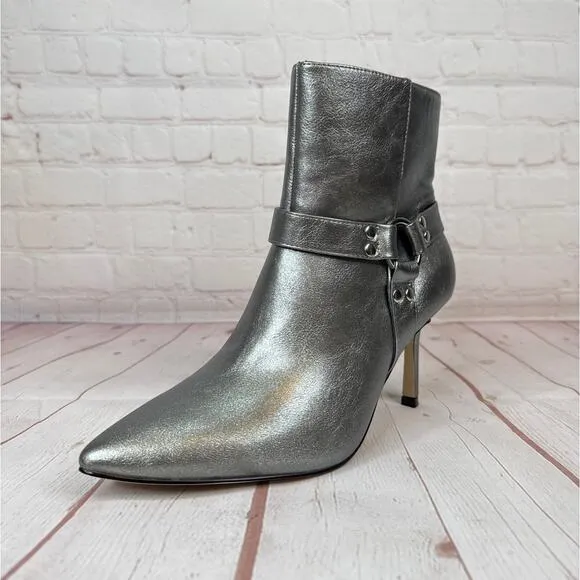 Jessica Simpson Metallic Silver Ankle Boots Women’s Size 8.5M