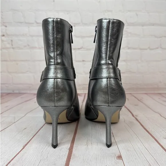 Jessica Simpson Metallic Silver Ankle Boots Women’s Size 8.5M