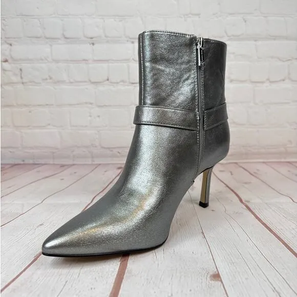 Jessica Simpson Metallic Silver Ankle Boots Women’s Size 8.5M