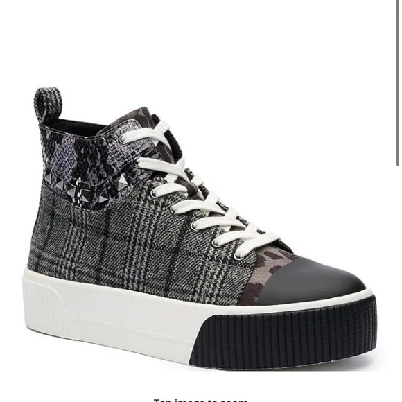 Jessica SimpsonEmiliya Plaid Studded Platform Sneakers