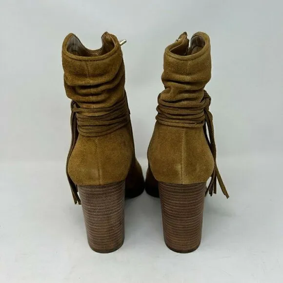Jessica Simpson Women's Boots Brown Size 10 M Ankle Suede Leather Sesley NEW