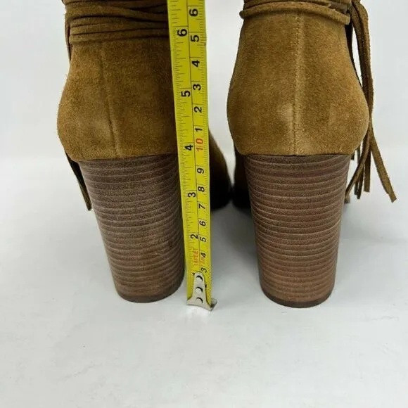 Jessica Simpson Women's Boots Brown Size 10 M Ankle Suede Leather Sesley NEW