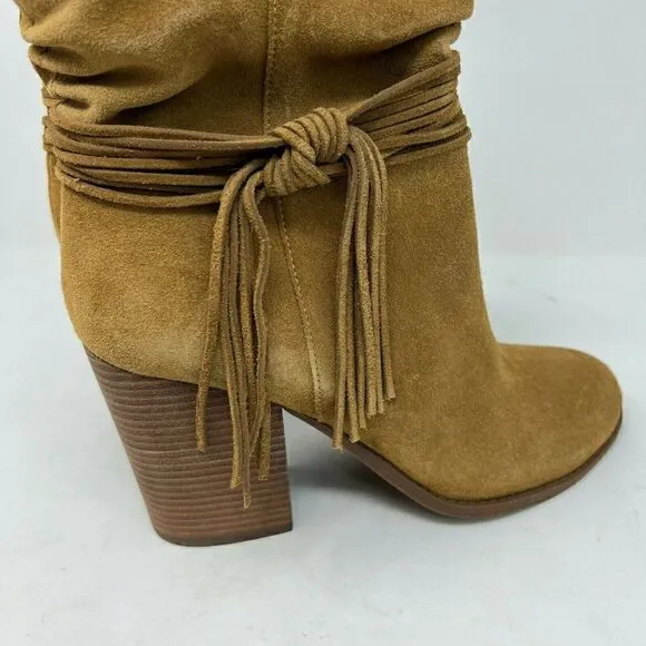 Jessica Simpson Women's Boots Brown Size 10 M Ankle Suede Leather Sesley NEW