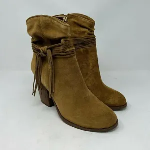 Jessica Simpson Women's Boots Brown Size 10 M Ankle Suede Leather Sesley NEW
