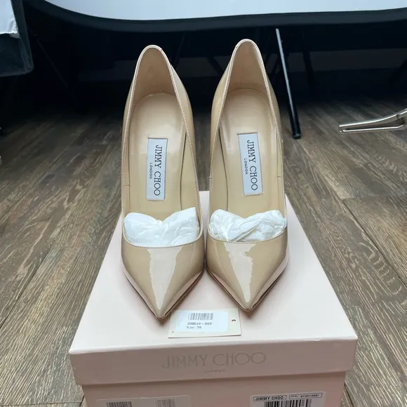 Jimmy Choo Anouk 120 Patent Leather Pump