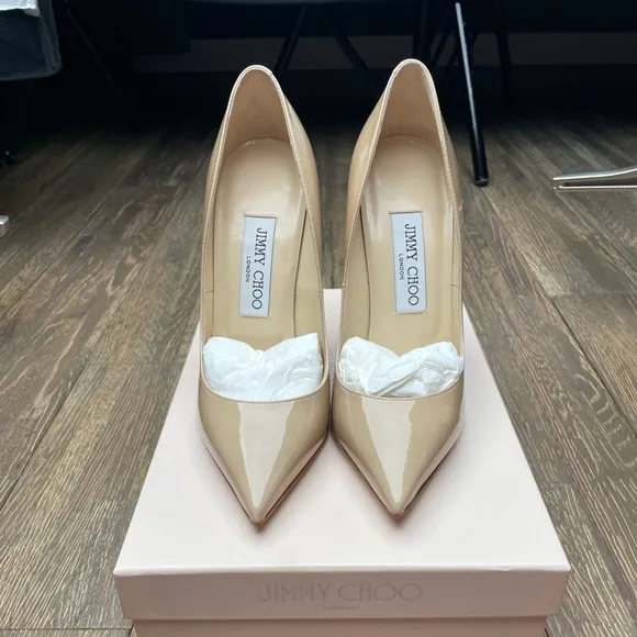 Jimmy Choo Anouk 120 Patent Leather Pump