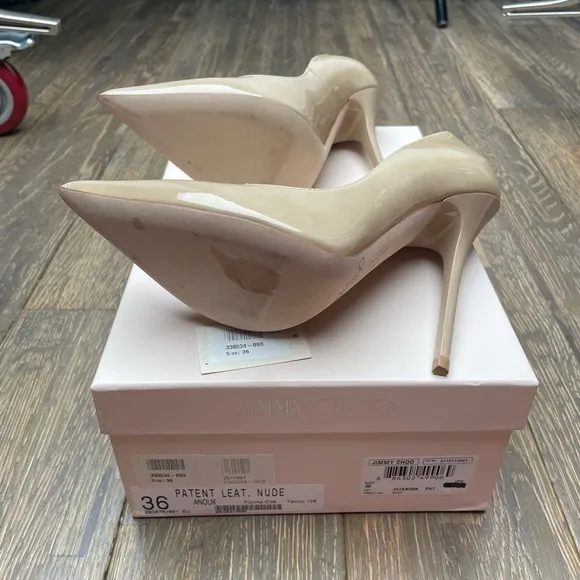 Jimmy Choo Anouk 120 Patent Leather Pump