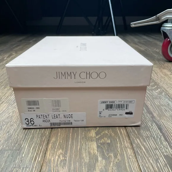 Jimmy Choo Anouk 120 Patent Leather Pump
