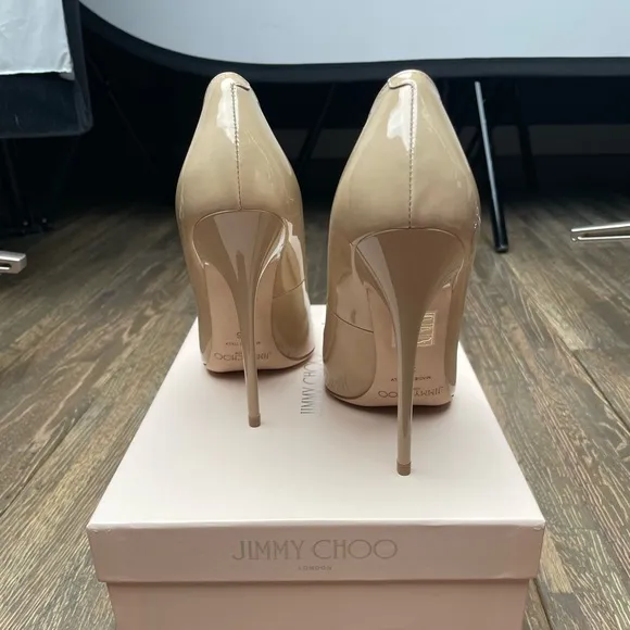 Jimmy Choo Anouk 120 Patent Leather Pump