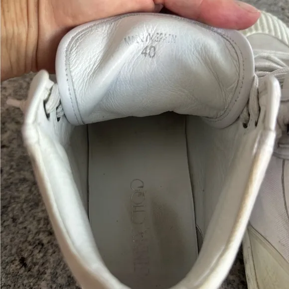 Jimmy Choo High Top White Sneaker