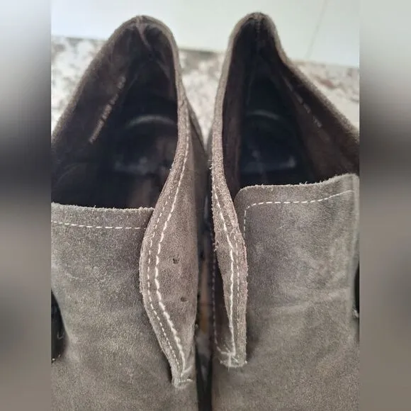 John Varvatos Gray Shuede boots shoes size 13