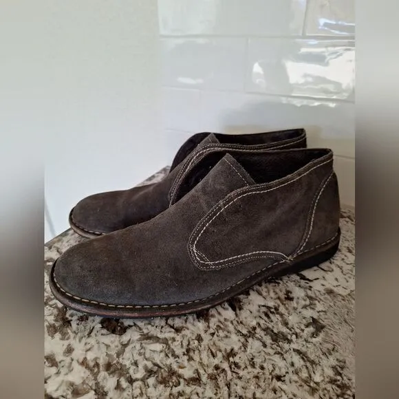 John Varvatos Gray Shuede boots shoes size 13