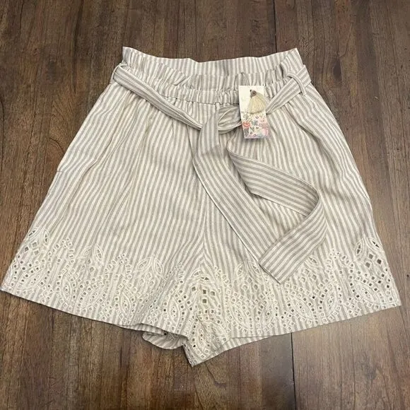 Johnny Was Ciana Paper Waist Shorts