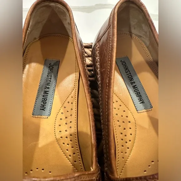 Johnston &amp; Murphy Basket Weave Slip on Loafer Shoes