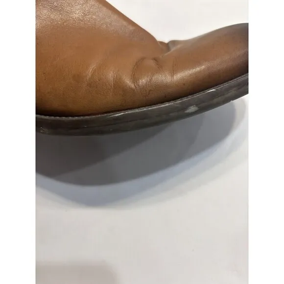 Johnston &amp; Murphy Chelsea Boots Brown leather Pull on 59-1238 Shoes Mens Sz 10 M