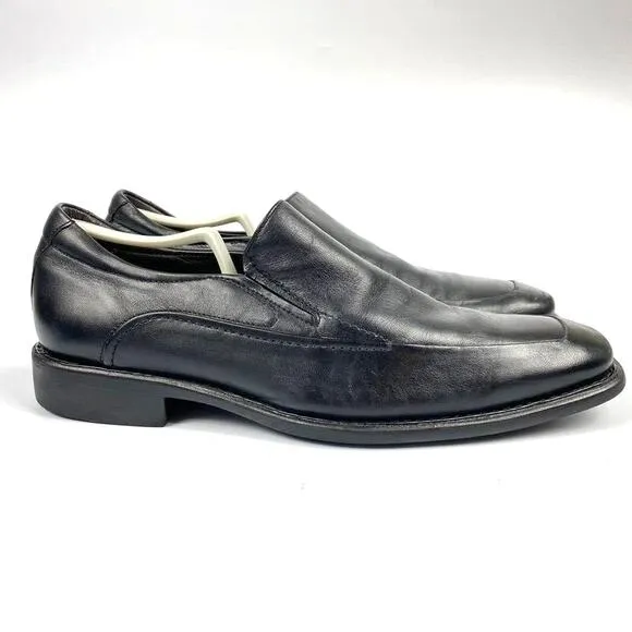 Johnston &amp; Murphy Flex Men's Tilden (Slip-on) in Black Leather Loafer Size 10.5