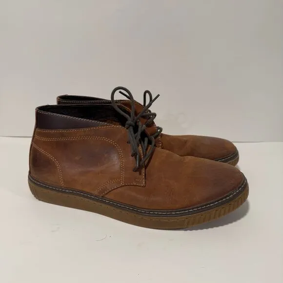 Johnston &amp; Murphy Wallace Chukka Boots Sneaker Leather Ankle Brown 8