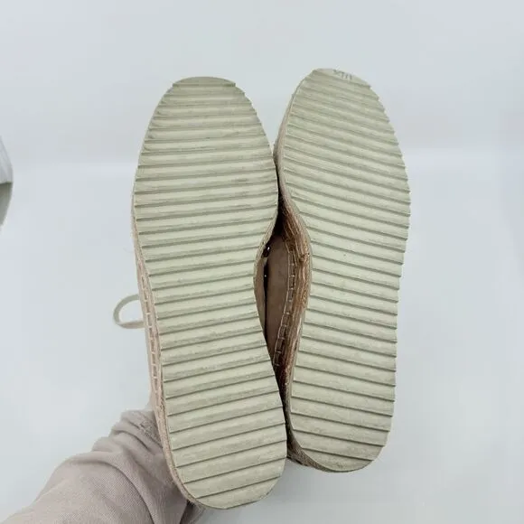 JOIE Dabna‎ Suede Platform Sneakers Blush 9.5 Kidskin Jute Espadrille Women 39.5