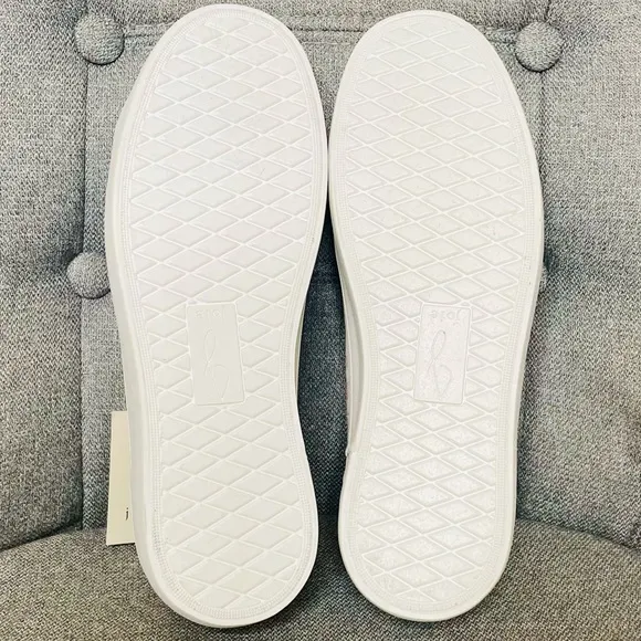 Joie White Platform Laced Low Top Sneaker w/ Watercolor Heart Pattern - $188 NWT