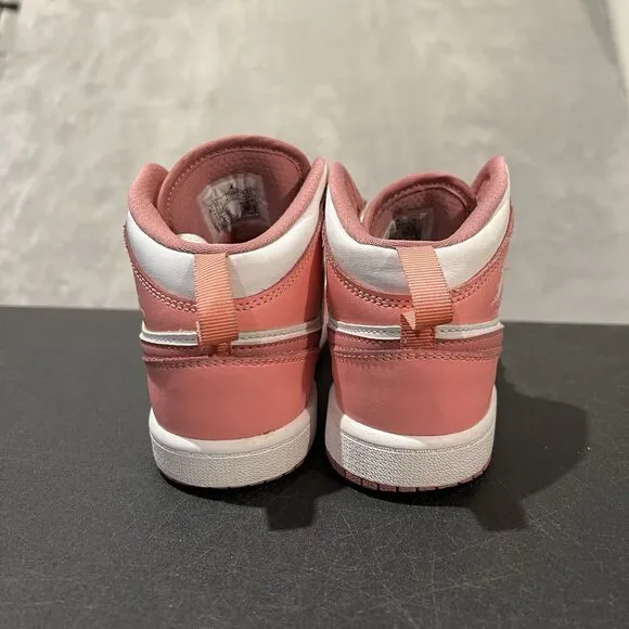 Jordan 1 Mid Valentines Day Youth 2Y Coral Chalk Desert Berry DQ8424-616