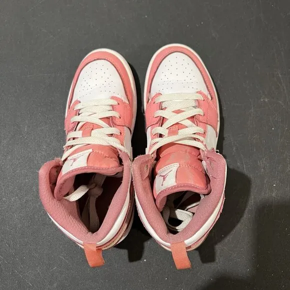 Jordan 1 Mid Valentines Day Youth 2Y Coral Chalk Desert Berry DQ8424-616