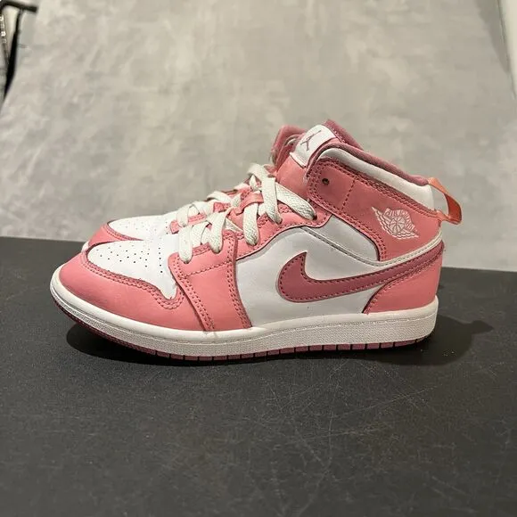 Jordan 1 Mid Valentines Day Youth 2Y Coral Chalk Desert Berry DQ8424-616