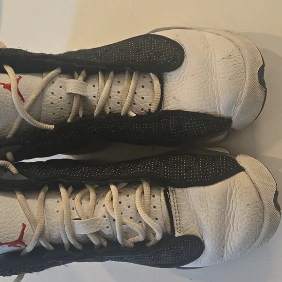 Jordan 13 youth size 3.5 black and White High-Top Sneakers