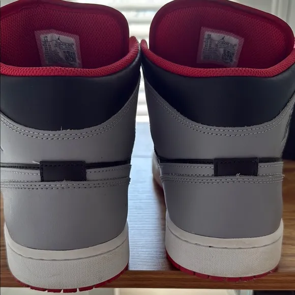 Jordan Black and Gray High-Top Sneakers