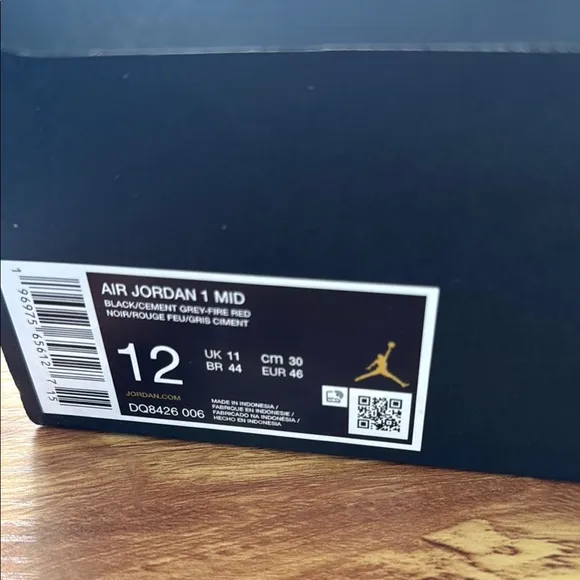 Jordan Black and Gray High-Top Sneakers