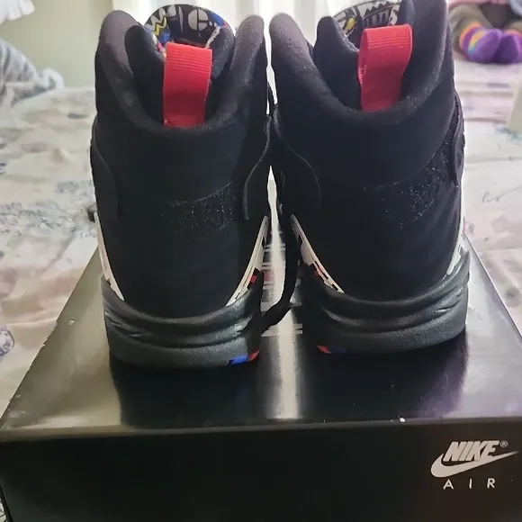 Jordan Black and Red Sneakers High-Top