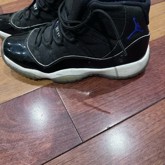 Jordan Black High-Top Sneakers with Patent Leather