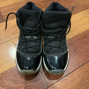 Jordan Black High-Top Sneakers with Patent Leather