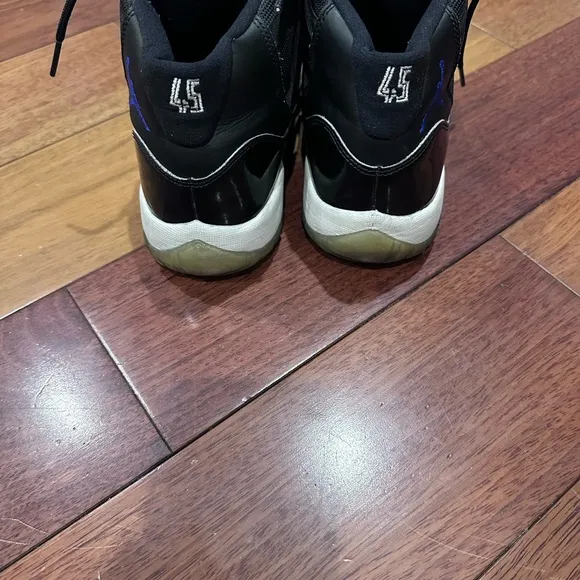 Jordan Black High-Top Sneakers with Patent Leather