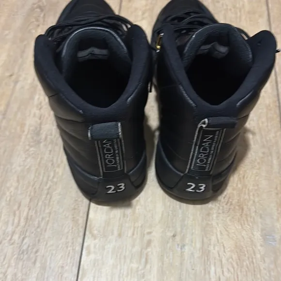 Jordan Black Sneakers Premium Leather High-Top