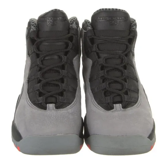 Jordan Gray and Black High-Top Sneakers