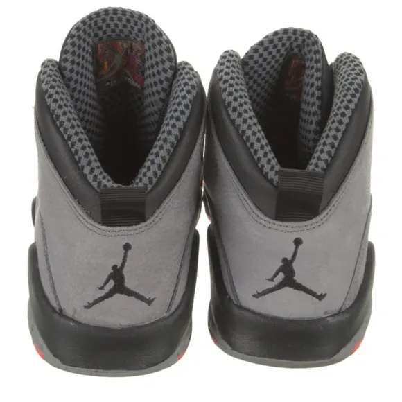 Jordan Gray and Black High-Top Sneakers