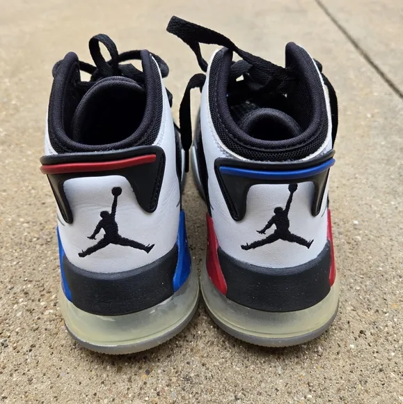 Jordan Mars 270 BQ6508-001 Black, Red, and Blue High-Top Sneakers Sz 6y