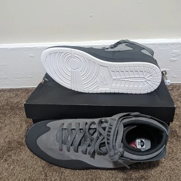 Jordan Men's Gray High-Top Sneakers