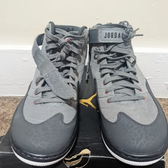 Jordan Men's Gray High-Top Sneakers